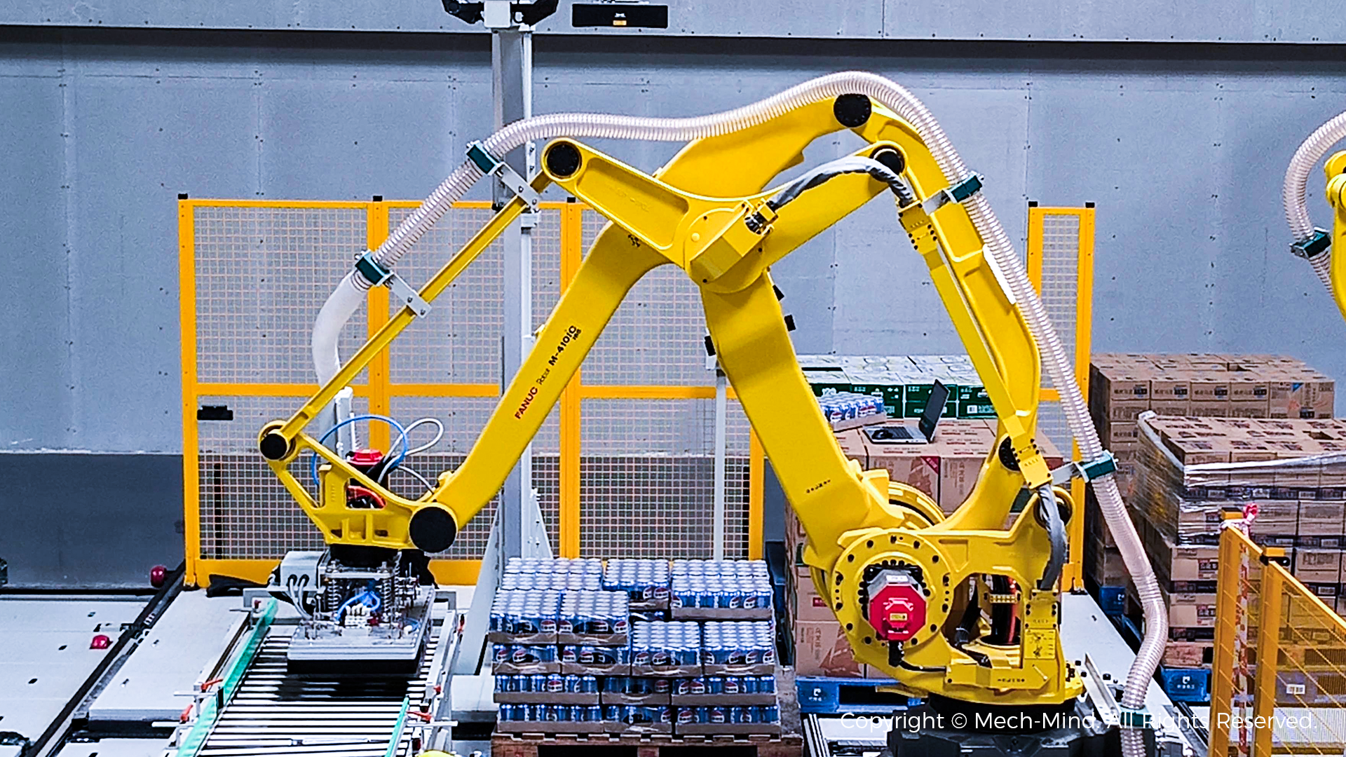 AI視覺引導紙箱/膜包拆垛 | 某大型食品企業 AI視覺引導紙箱/膜包拆垛 | 某大型食品企業