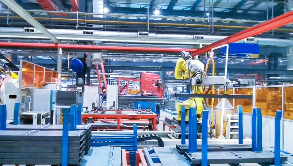 AI視覺引導鏈軌節深筐上料 | 某大型工程機械制造商 AI視覺引導鏈軌節深筐上料 | 某大型工程機械制造商