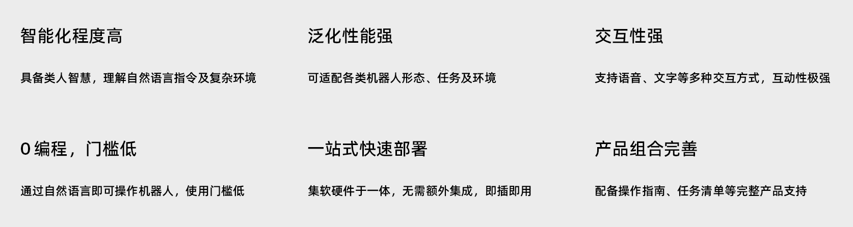 具身智能“手眼腦”核心產品優勢 具身智能“手眼腦”核心產品優勢