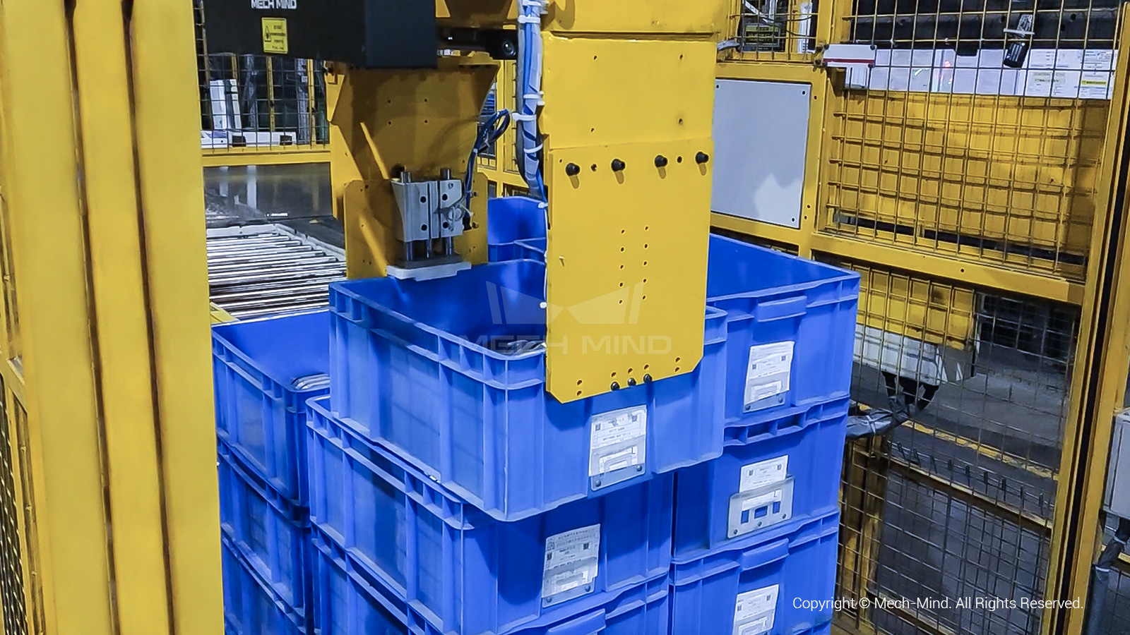 3D視覺引導周轉箱拆垛 | 某大型汽配廠 3D視覺引導周轉箱拆垛 | 某大型汽配廠